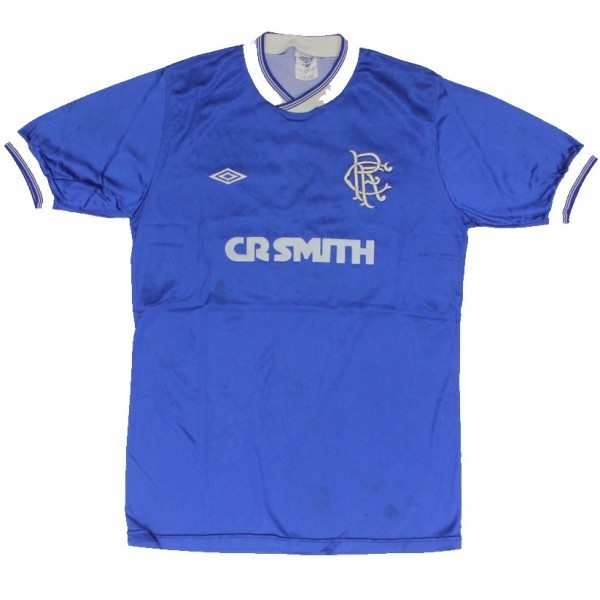 Tailandia Camiseta Rangers Replica Primera Ropa Retro 1984 1987 Azul